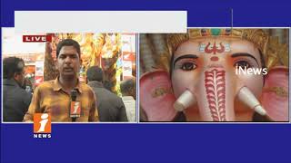 All Arrangement Set For Khairatabad Ganesh Immersion In Hyderabad | Devotees Huge Throng | iNews
