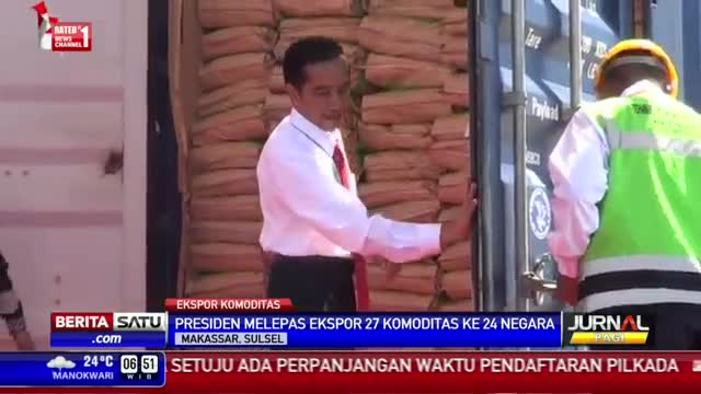 Presiden Jokowi Melepas Ekspor 27 Komoditas ke Puluhan Negara