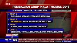 Piala Thomas Indonesia Masuk Grup B