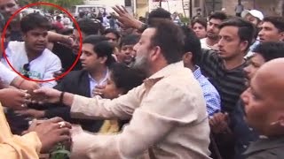 Real Video - Sanjay Dutt's Bodyguards ATTACKS Reporter, Actor Apologises