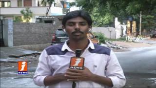 Massive Rains in Hyderabad | Damaged Raods Creates Traffic Jams | iNews
