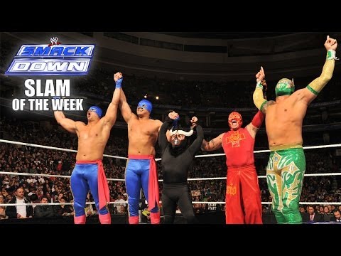 The Five Luchadors - SmackDown Slam of the Week 1/10 -WWE Wrestling Video