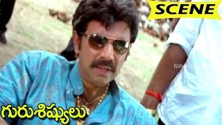 Sundar Saves Saranya From Sathyaraj Goons - Action Scene || Guru Sishyulu Movie Scenes
