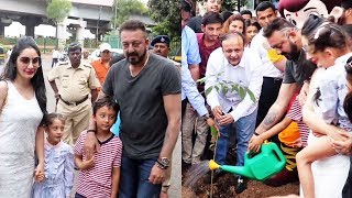Sanjay Dutt Graces The Tree Plantation Drive By Asif Bhamla Foundation