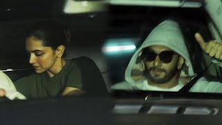 Deepika Padukone And Ranveer Singh SPOTTED Outside A Recording Studio