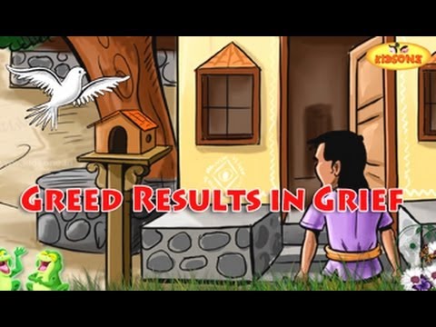 Greed Results In Grief - Pigeon and Crow - English Moral Story For Kids