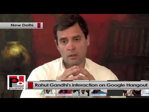 Rahul Gandhi on Google Hangout- Congress is a revolutionary party while BJP is conservative, part 02