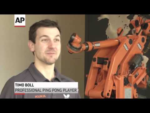 Robot Takes on Top Ping Pong Player News Video