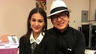 Jackie Chan gifts Amyra a personalized jacket