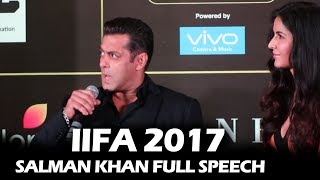 Salman Khan's FULL SPEECH | BEST Funny Moments | IIFA 2017 Press Conference
