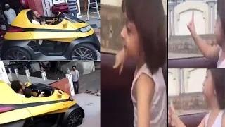 Shahrukh's Son AbRam DANCES In Car | Dilwale