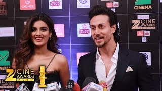 Handsome Tiger Shroff With Nidhhi Agerwal At Zee Cine Awards 2017 - Full HD Video