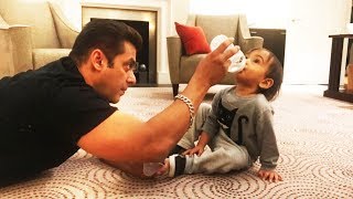 Salman Khan FUN TIME With Cute Nephew Ahil