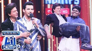 Shahrukh Khan LIFTED By Sa Re Ga Ma Pa L'il Champ's Contestant - Jab Harry Met Sejal Promotion