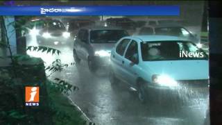Heavy Rains Lashes Out Hyderabad | Roads Filled With Flood Water | iNews