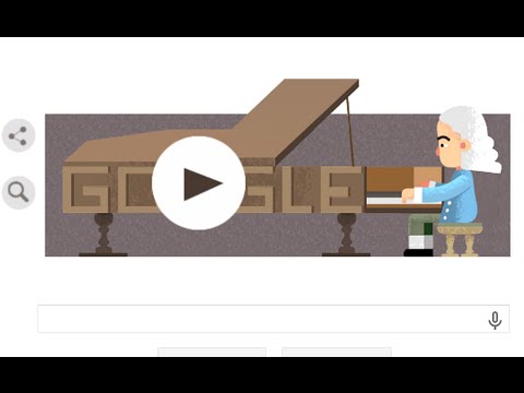 Animated Google Doodle - Inventor of the Piano Bartolomeo Cristofori