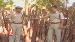 Red Sandalwood Smugglers Attacks On Forest officers At Seshachalam | 2 Arrest 30 Escaped | iNews