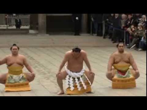 Japan's sumo elite stomp in the New Year News Video