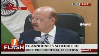EC Announces Schedule Of Vice President Elections | Delhi | iNews