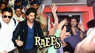RAEES- Shahrukh Khan Takes Mumbai-Delhi Train - Full HD Video - HUGE CROWD GATHERS