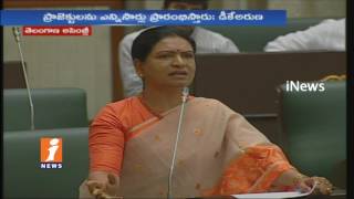 DK Aruna Slams TRS Govt Over Telangana Irrigation Projects In Assembly Sessions | iNews