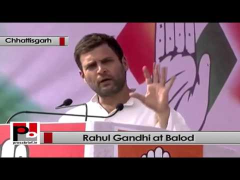 Rahul Gandhi at Balod in Chhattisgarh- Modi will do anything to become Prime Minister