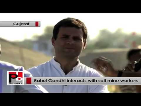 Rahul Gandhi to salt workers- Development is essential for you