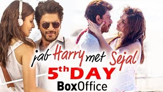 Jab Harry Met Sejal 5th Day (Tuesday ) Box Office Collection - Shahrukh, Anushka