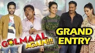 Golmaal Again Team GRAND ENTRY At Trailer Launch | Ajay Devgn, Parineeti, Tabu, Arshad Warsi