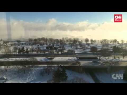Time lapse captures polar vortex effect News Video