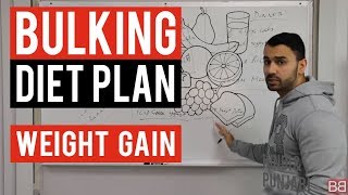 Bodybuilding BULKING WEIGHT GAIN DIET PLAN! (Hindi / Punjabi)