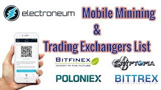 Electroneum Mobile Minning ,Trading Exchange  Update 01/11/2017