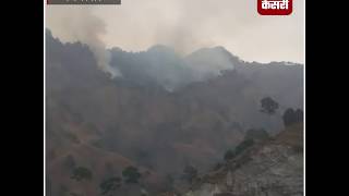 रियासी के जंगलों में लगी भीषण आग, लाखों का नुकसान