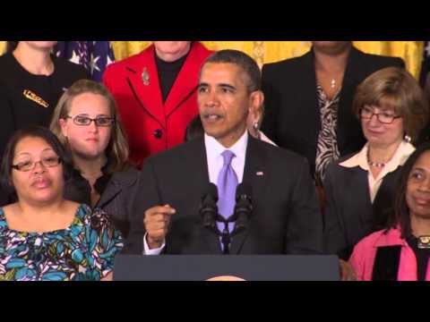 Obama Signs Actions Taking Aim at Gender Pay Gap News Video