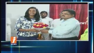 Badminton Player PV Sindhu Takes Charge As Deputy Collector In AP | iNews
