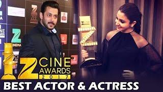 Salman & Anushka WINS Best Actor & Actress Award For Sultan - Zee Cine Awards 2017