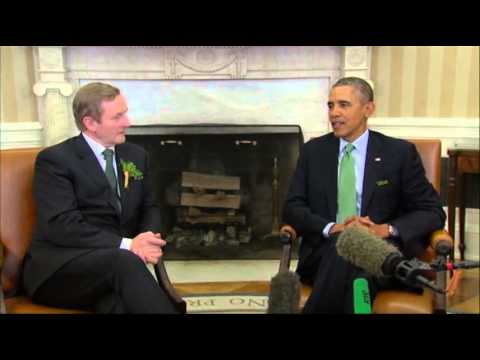 Obama Welcomes Irish P.M. to the White House News Video