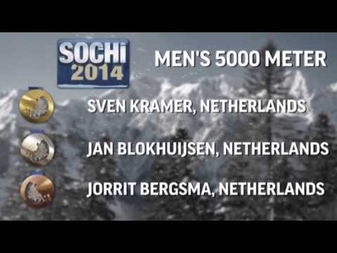 Sven Kramer Defends Gold in the Men's 5000m News Video