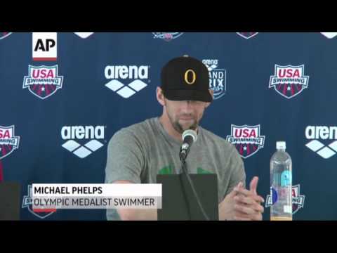 Michael Phelps Demonstrates Olympic Drive News Video