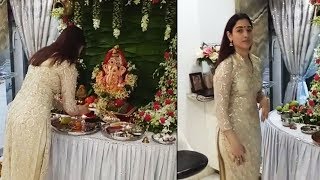 Tamannaah Bhatia Ganpati Celebration At Home 2017