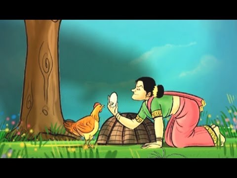 Grandpa Stories - The Greedy Old Woman - English Moral Story For Kids