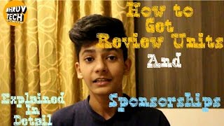 [HINDI] How To Get Review Units And Sponsorships!
