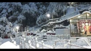Live Snowfall at mata vaishno devi || 2018 january 24 ||