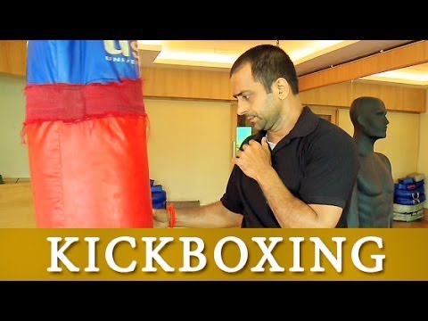 Swing kick on punching bag Self Defence Training Video Tutorial