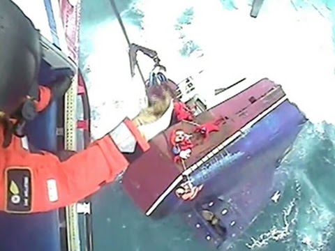 Raw- Crew Rescued From Sinking Ship News Video