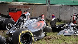 Formula One- Fernando Alonso Walks Away From Horror Crash in Australian Grand Prix - Sports News Video