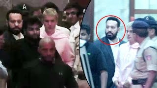Justin Bieber Escorted By Salman Khan's Bodyguard Shera At Mumbai Airport