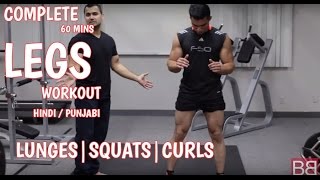 BBRT #29- Complete LEGS WORKOUT for MASS! (Hindi / Punjabi)