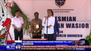 Presiden Jokowi Resmikan Pelabuhan Wasior