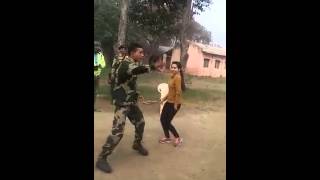 Indian Soldier and Pretty Girl Amazing Dance